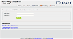 Desktop Screenshot of demo.simplyvoting.com